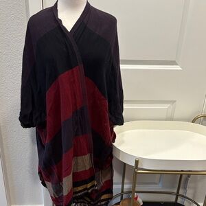 GUC LOFT Striped Cardigan Wrap